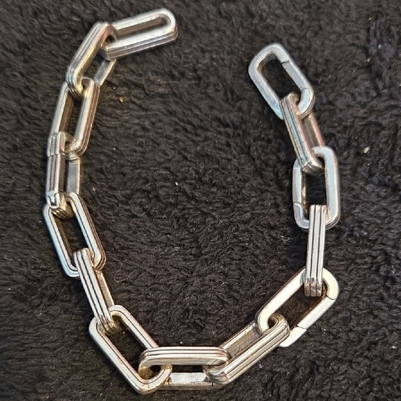 Brighton Chuncky Silver Chain Charm Bracelet - Picture 3 of 5